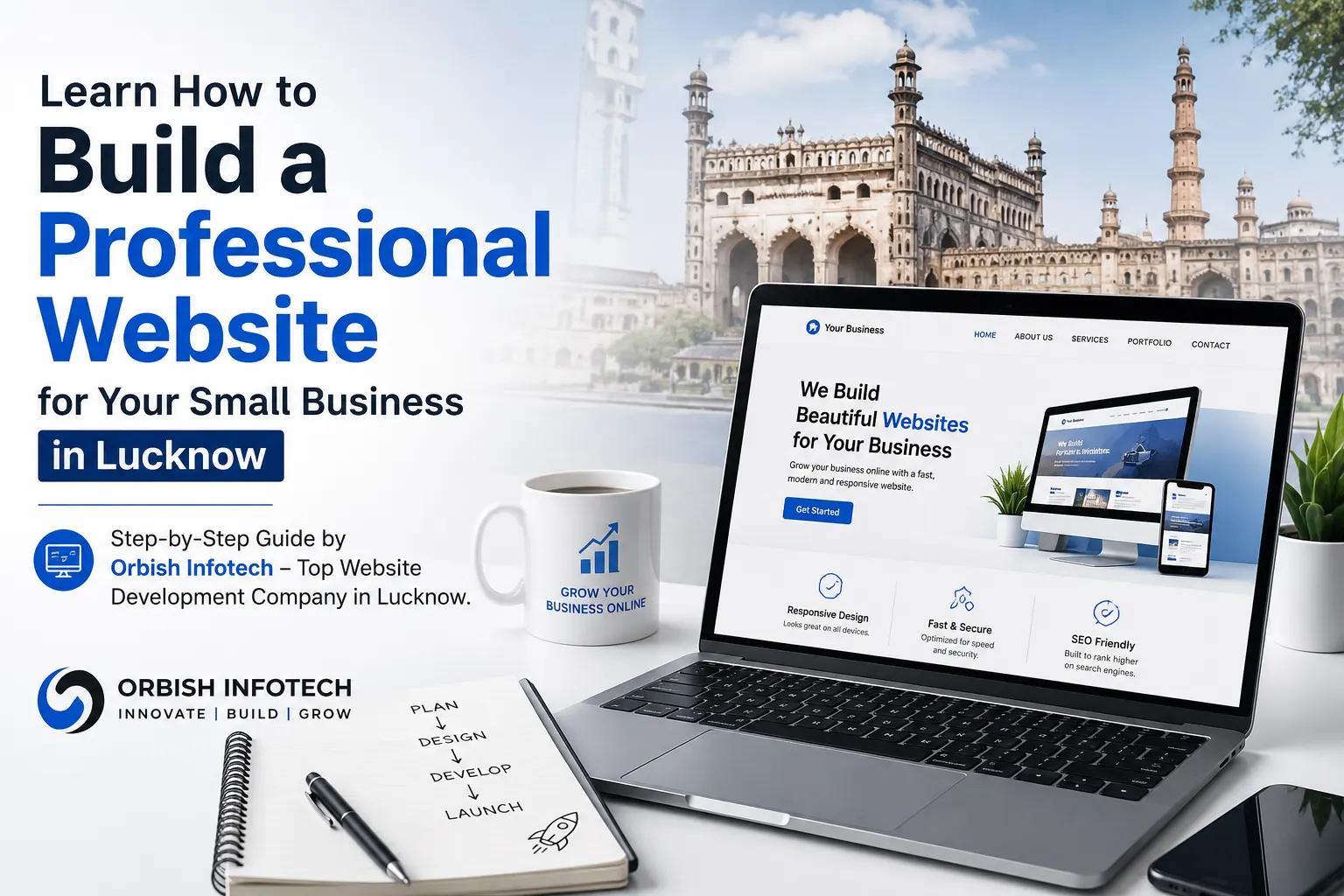 How to Build a Website for Small Business in Lucknow | Orbish Infotech