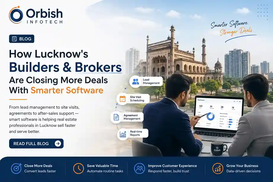 How Smart Software Is Transforming Real Estate Businesses in Lucknow in 2025 | Orbish Infotech