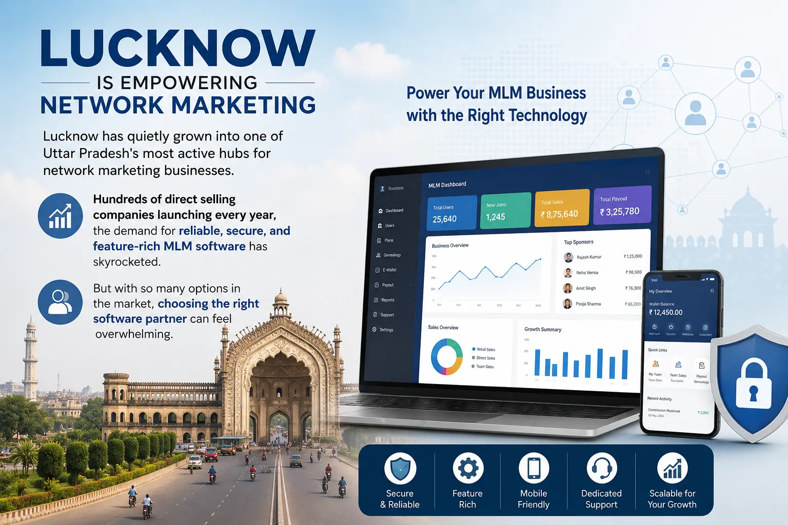Which is the Best MLM Software Company in Lucknow in 2026? | Orbish Infotech
